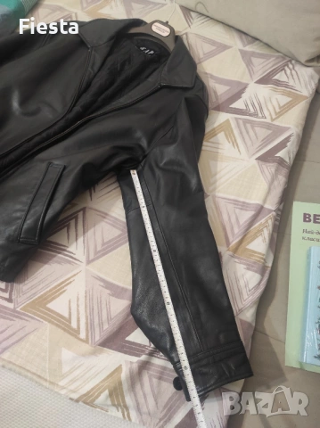 Мъжко яке GAP, естествена кожа, снимка 12 - Якета - 44673807