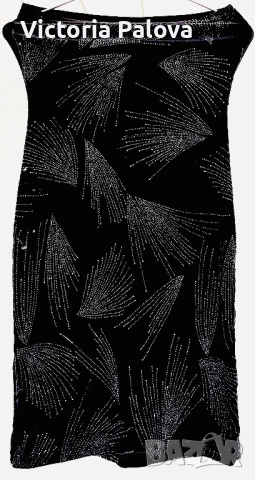  Рокля ENVY  за Нова година - кадифе с кристали, снимка 6 - Рокли - 52796187