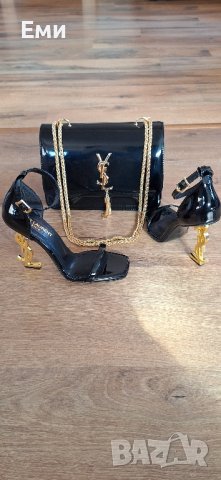 Yves Saint Laurent Луксозни дамски сандали, обувки, чанти YSL, снимка 16 - Дамски обувки на ток - 40911702