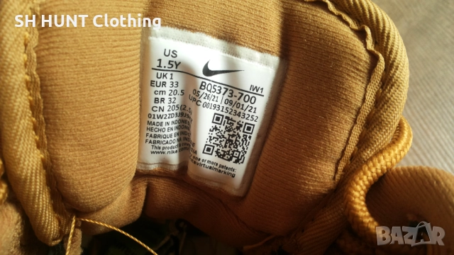 NIKE MANOA KIDS Размер EUR 33 / UK 1 детски 176-14-S, снимка 18 - Детски боти и ботуши - 52654050