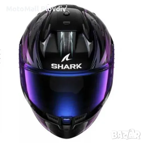 Ново! Каска shark d-skwal 3 blast-r GLOSS VIOLET, снимка 4 - Аксесоари и консумативи - 49161450
