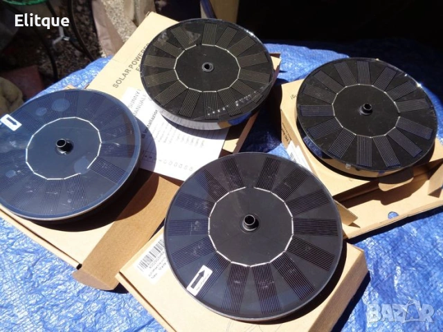 Соларен фонтан с три режима на разпръскване