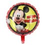 Мики Маус Mickey Mouse кръгъл жълто червен кръгъл фолио фолиев балон хелий и въздух парти рожден ден