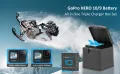Комплект от 3 батерии GoPro и зарядна кутия COOLSHOW Hero 12/11/10/9-1800mAh , снимка 11