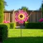 5950 Декоративна вятърна въртележка Цвете, 70 см, снимка 2