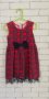 Червена рокличка каре, за празник, фотосесия, 110-116см, снимка 1 - Детски рокли и поли - 32337404