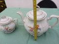 Порцелан чайник и захарница, снимка 16