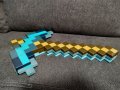 Майнкрафт, Minecraft диамантен меч и кирка 2в1 играчка Маинкрафт, снимка 9