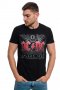 Нова мъжка тениска с дигитален печат на музикалната група AC/DC - Black Ice