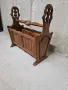 Масивна дъбова стойка за списания, снимка 2
