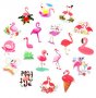50 бр фламинго самозалепващи лепенки стикери за украса декор, снимка 2