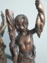 Moreau статуетки 76см-40кг/2бр чифт стари големи бронзови скулптури/фигура на ловец-рибар, снимка 6