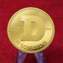 10 Dogecoins / 10 Догекойна Монета ( DOGE ) - Gold, снимка 1