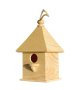 Дървена къщичка за птички, H 20 х 11 x 11 cm