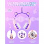 Детски светещи безжични слушалки Еднорог , Котешки уши, снимка 4