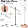 Стойка за микрофон за пеене Digital One SP01030, професионална, 65-210cm, 2 микрофона, снимка 6