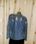 XL/2XL Сребрист жакет / сако / с пайети , снимка 4