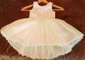 Официална Бебешка рокля за кръщене, рожден ден или шаферка 86-92см, снимка 1