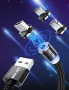 Универсален магнитен кабел Uslion 3 в 1 за зареждане на телефони - micro USB, снимка 17