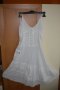 Бяла памучна рокля с воали, снимка 1 - Рокли - 33417749
