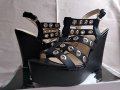 Abloom черни сандали на платформа с капси , снимка 1 - Сандали - 32885747