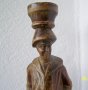  пластика дърво дърворезба фигура рибар, жена, вол, животно, снимка 6