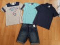 Детски къс панталон H&M, блузи H&M, лятно яке Kipsta, за 12г.момче.НОВИ., снимка 1