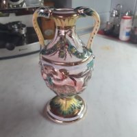 Керамични ваза с позлата, снимка 7 - Вази - 25318387