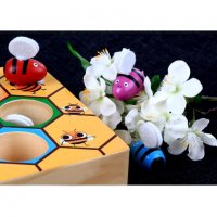3565 Дървена игра кошер с пчели, снимка 4 - Образователни игри - 37817228