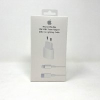  Комплект Адаптер Зарядно 20W и Кабел USB C to Lightning за iPhone, снимка 1 - Оригинални зарядни - 37119842