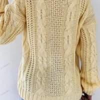 Дамска плетена жилетка с копчета с V-образно деколте, 3цвята - 023, снимка 16 - Жилетки - 39893909