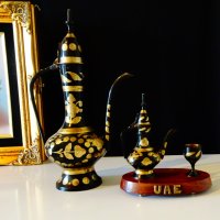 Бронзова мастилница,Британска Индия,позлата. , снимка 7 - Антикварни и старинни предмети - 27333506
