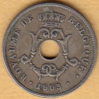 10 сантима 1903(френска легенда), Белгия, снимка 2 - Нумизматика и бонистика - 38513869