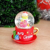 Коледна снежна топка преспапие чашка Merry Christmas, снимка 4 - Декорация за дома - 26708381