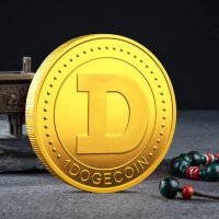 Dogecoin - позлатена колекционерска монета, снимка 2 - Нумизматика и бонистика - 33575020