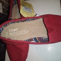 Еспадрили Tom's червени дамски, снимка 3 - Дамски ежедневни обувки - 40813759