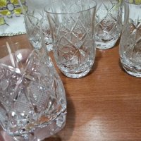 Кристални чаши, снимка 4 - Антикварни и старинни предмети - 43453283
