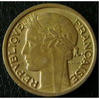 1 франк 1939, Франция, снимка 2 - Нумизматика и бонистика - 28436258