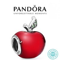 Талисман Пандора сребро проба 925 Disney Snow White's Red Apple. Колекция Amélie, снимка 1 - Гривни - 30646731