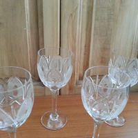 Кристални чаши, снимка 6 - Антикварни и старинни предмети - 36553643