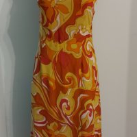 Изумително красива огнена рокля с хастар / малък размер, снимка 2 - Рокли - 35641503