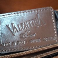 Италианска кожена чанта през рамо от естествена кожа Valentina, снимка 11 - Арт сувенири - 32664384