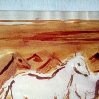 Мони Аладжемов картина акварел , снимка 6 - Картини - 38484675