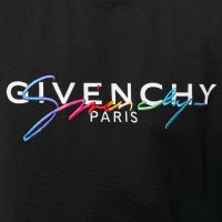 Мъжка тениска Givenchy Paris Embroidery Black XL, снимка 5 - Тениски - 26517550