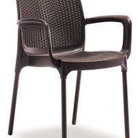 Столове имитация на ратан от полипропилен в бял,бежев,кафяв,черен цвят, снимка 13 - Столове - 43936396