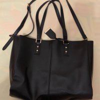 Чанта дамска - re accessories - голяма, с къси и дълга дръжка, 3 отделения, снимка 1 - Чанти - 43567325
