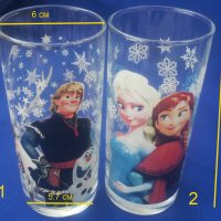 Чаши Леденото кралство, Замръзналото кралство стъклени, снимка 2 - Колекции - 32811577