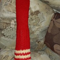 Ръчно плетени дамски чорапи 100% вълна, снимка 1 - Дамски чорапи - 35076776