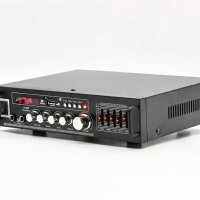 Караоке, блутууд , домашен аудио усилвател AV-111BT, FM, SD, USB, BLT, 2x100W, 220VAC, снимка 2 - Караоке - 39495207