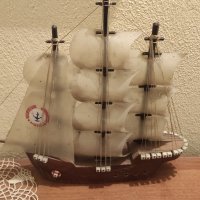 Дървен кораб , снимка 1 - Антикварни и старинни предмети - 44130282